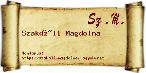Szakáll Magdolna névjegykártya
